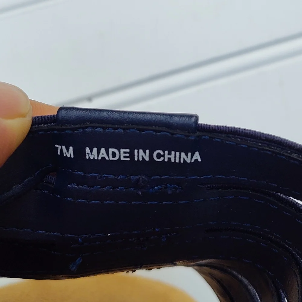 St. John's Bay Navy Slide Sandals - Picture 2 of 5